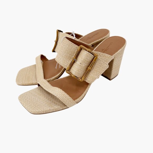 NEW Universal Thread 3" Chunky Block High Heel - Beige - Picture 2 of 15